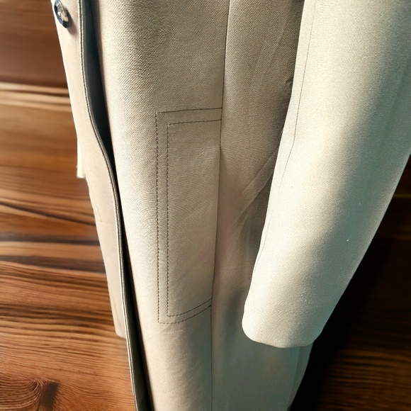 Vintage London Fog Fur Coat sz 12 Peacoat with Plaid Wool Lining c.1970s - Picture 12 of 13